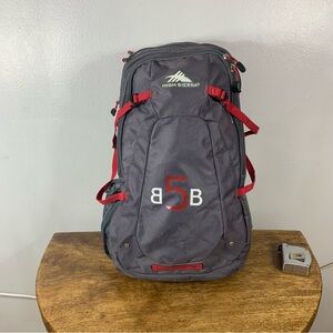High Sierra Gray and Red unisex waterproof Backpack